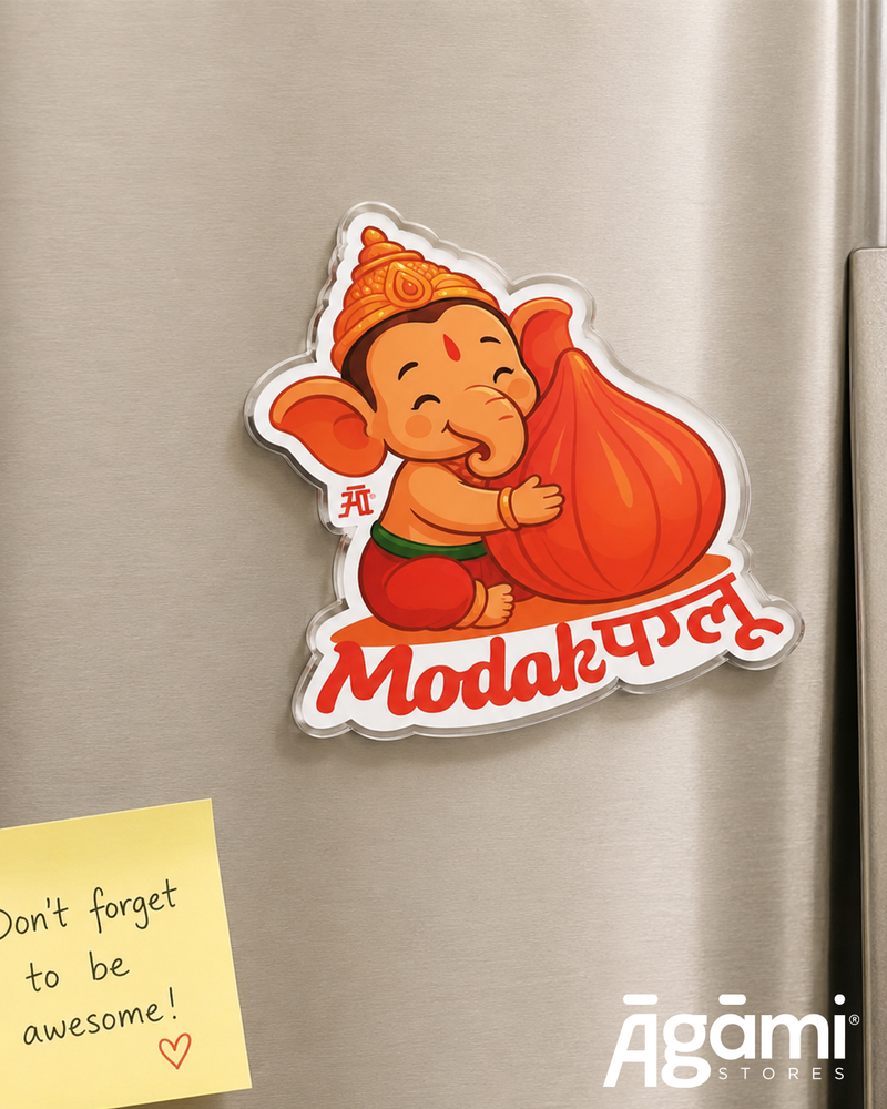 Modak Paglu - Acrylic Fridge Magnet