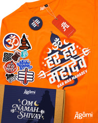 Har Har Mahadev Shiva Pack | T-shirt, Stickers & Badge