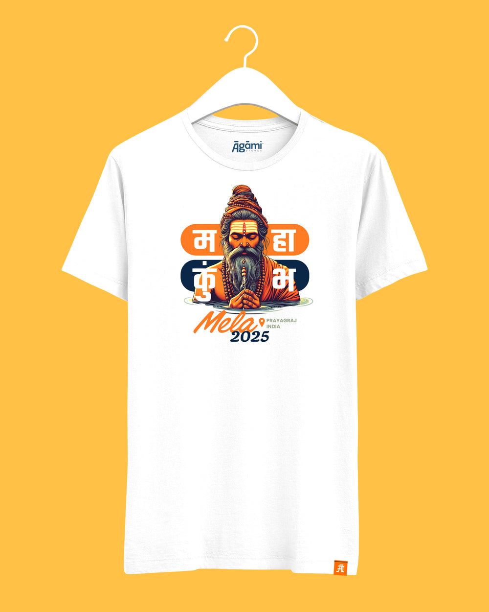 Mahakumbh Mela 2025 - White Tshirt