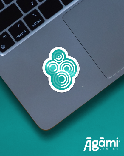 Om Aqua | Laptop & Mobile Sticker