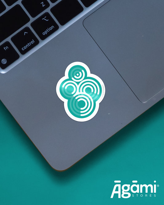 Om aqua | Laptop & Mobile Sticker