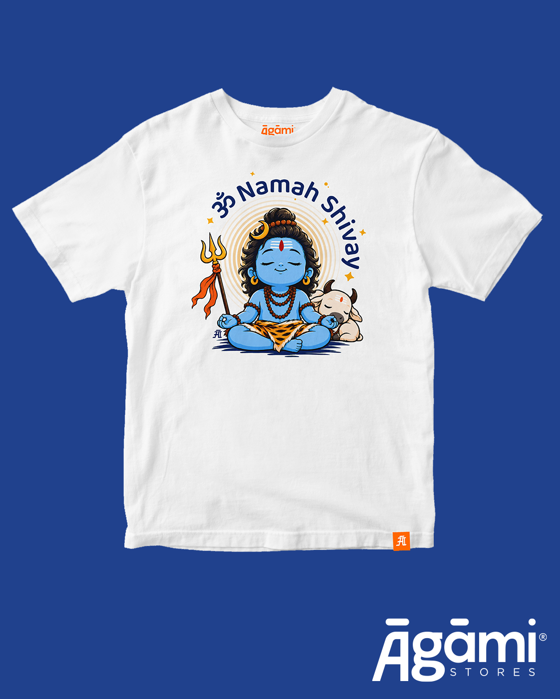 Om Namah Shivaay Kids Tshirt | White