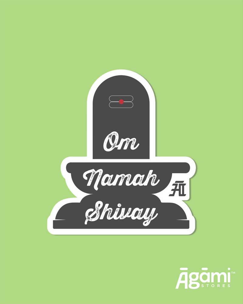 Om Namah Shivay Shivling | Mobile & Laptop Sticker