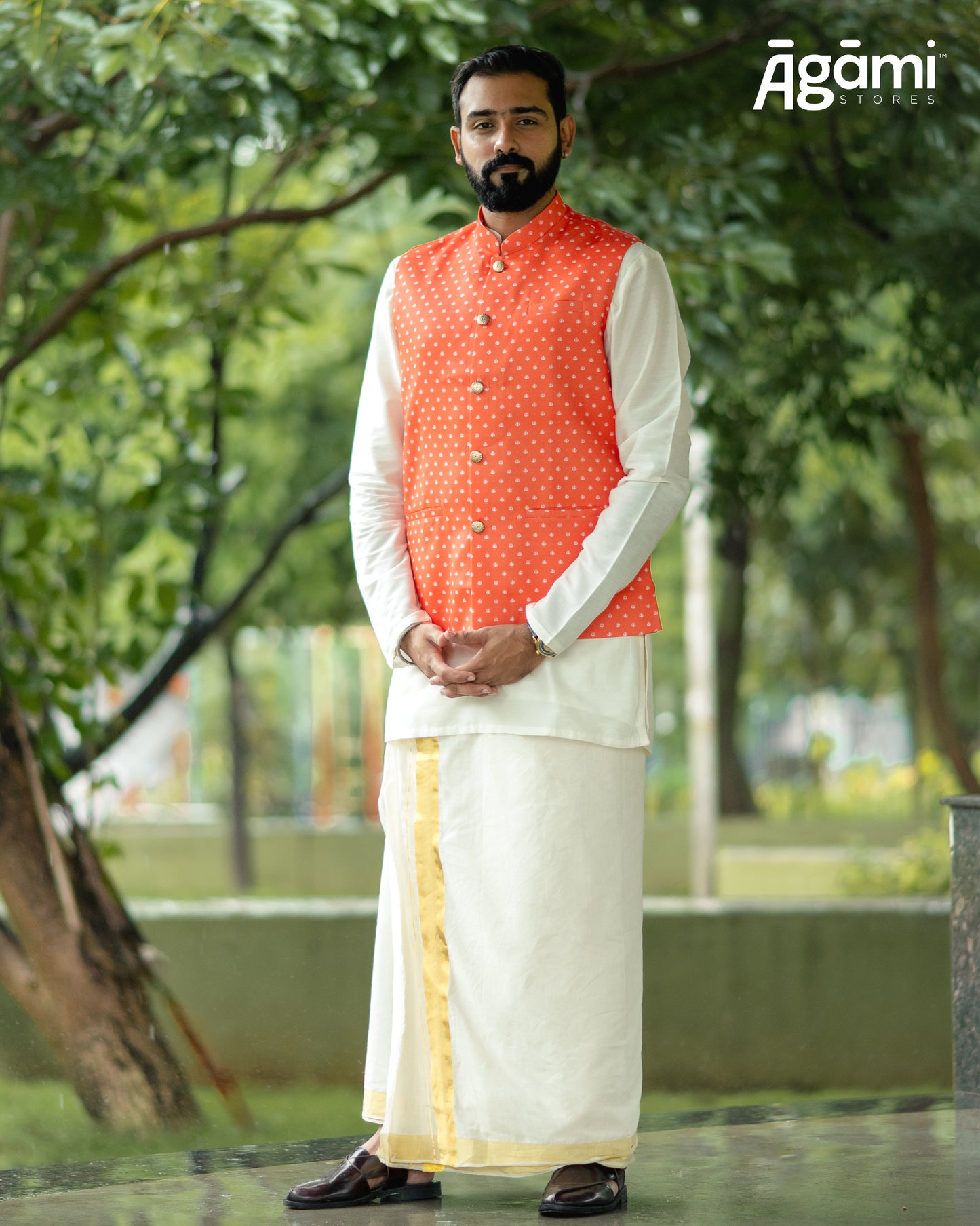 Orange Trishul | Modi Jacket