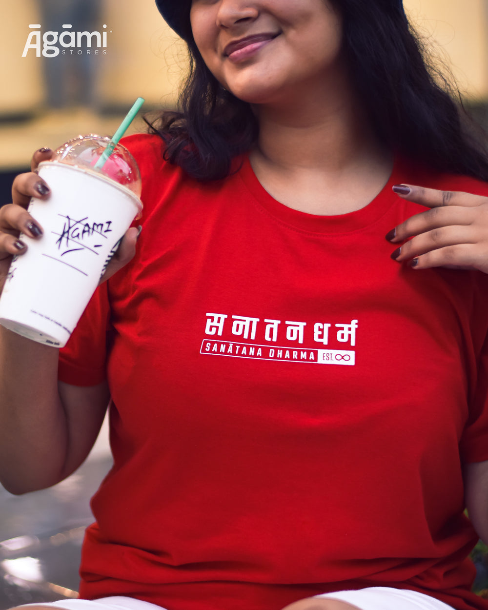 Classic Sanātana Dharma Tshirt - Red