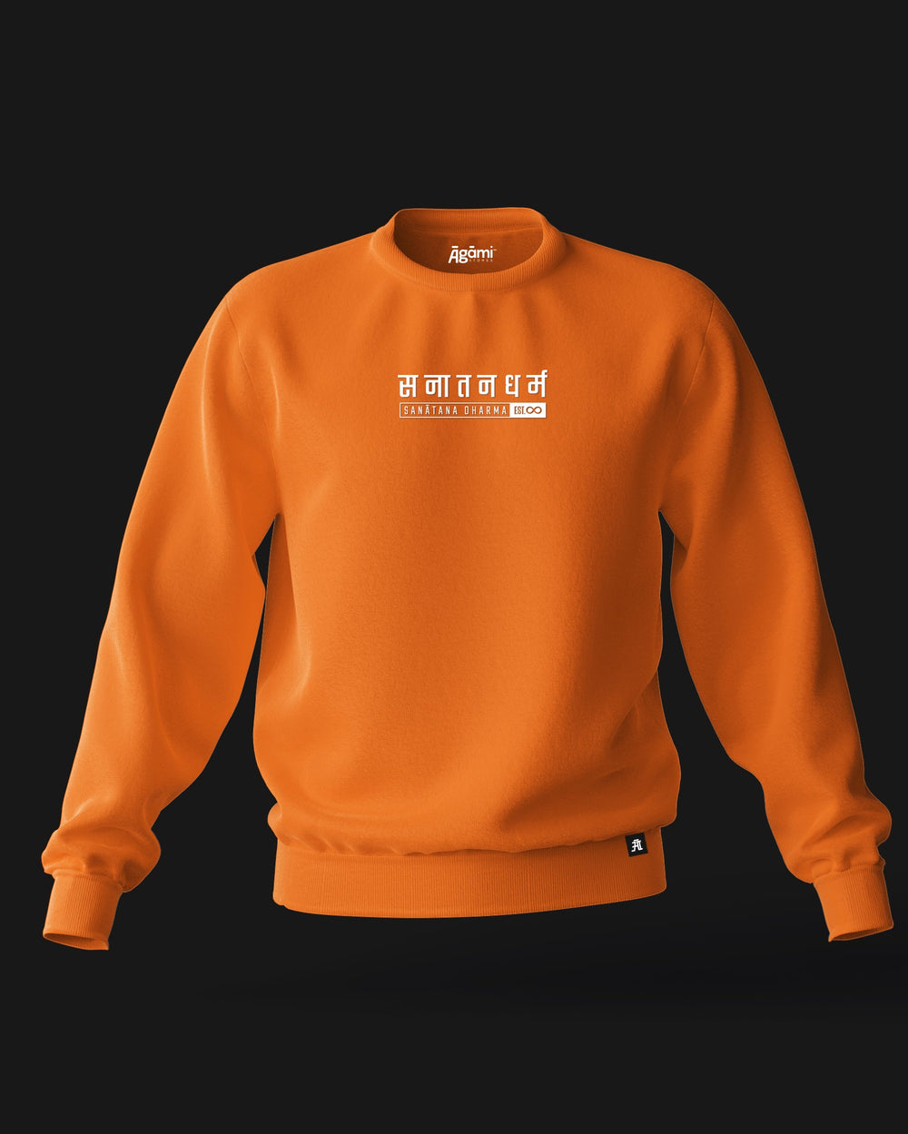 Classic Sanatana Dharma Sweatshirt | Orange