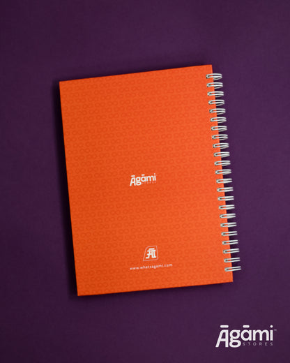 Sanātana Dharma A5 Spiral Notebook | Orange