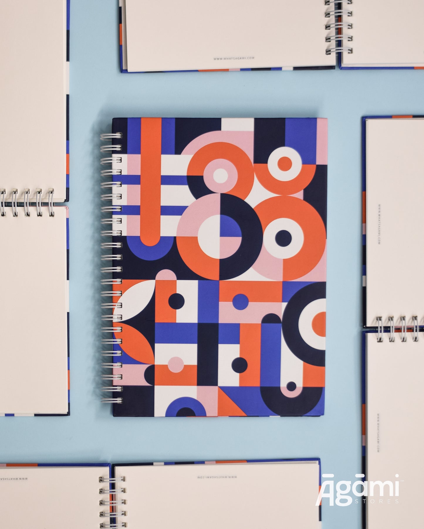 Sanatani Symbols A5 Spiral Notebook