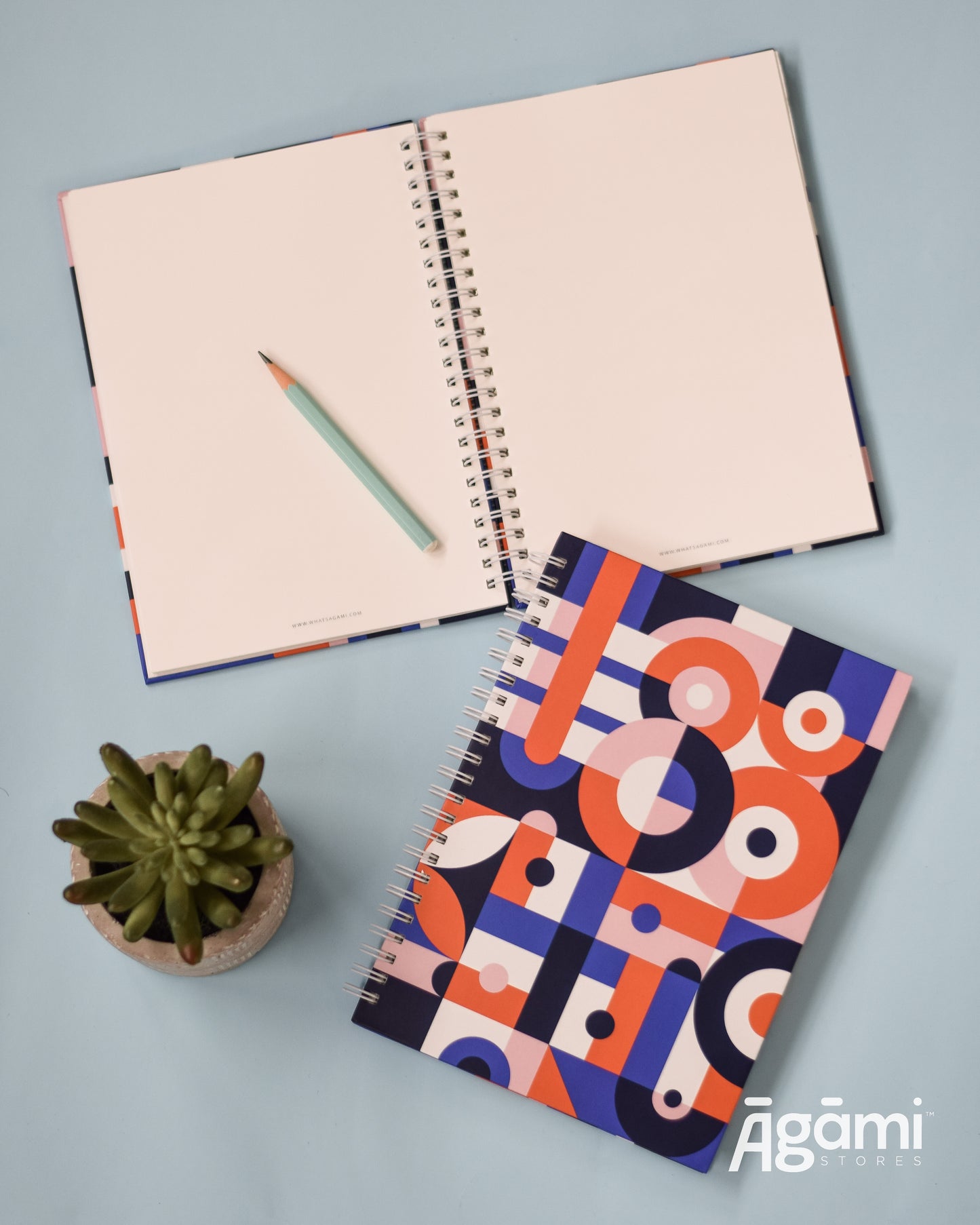 Sanatani Symbols A5 Spiral Notebook