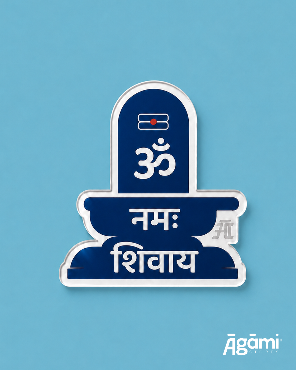 Om Namah Shivay Shivaling | Acrylic Fridge Magnet