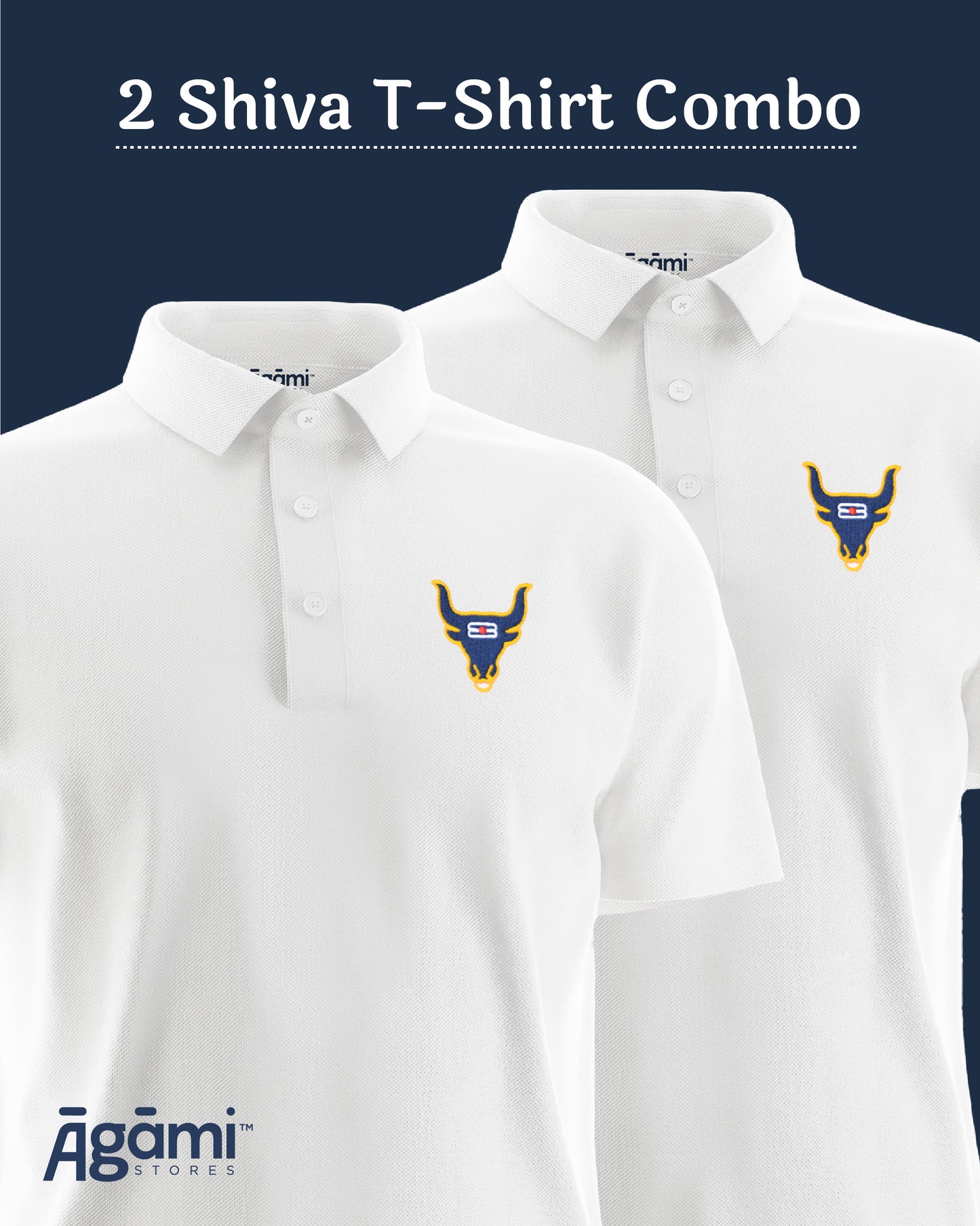 Combo Pack of 2 Polo Shiva Tshirts