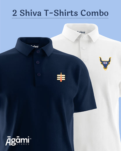 Combo Pack of 2 Polo Shiva Tshirts