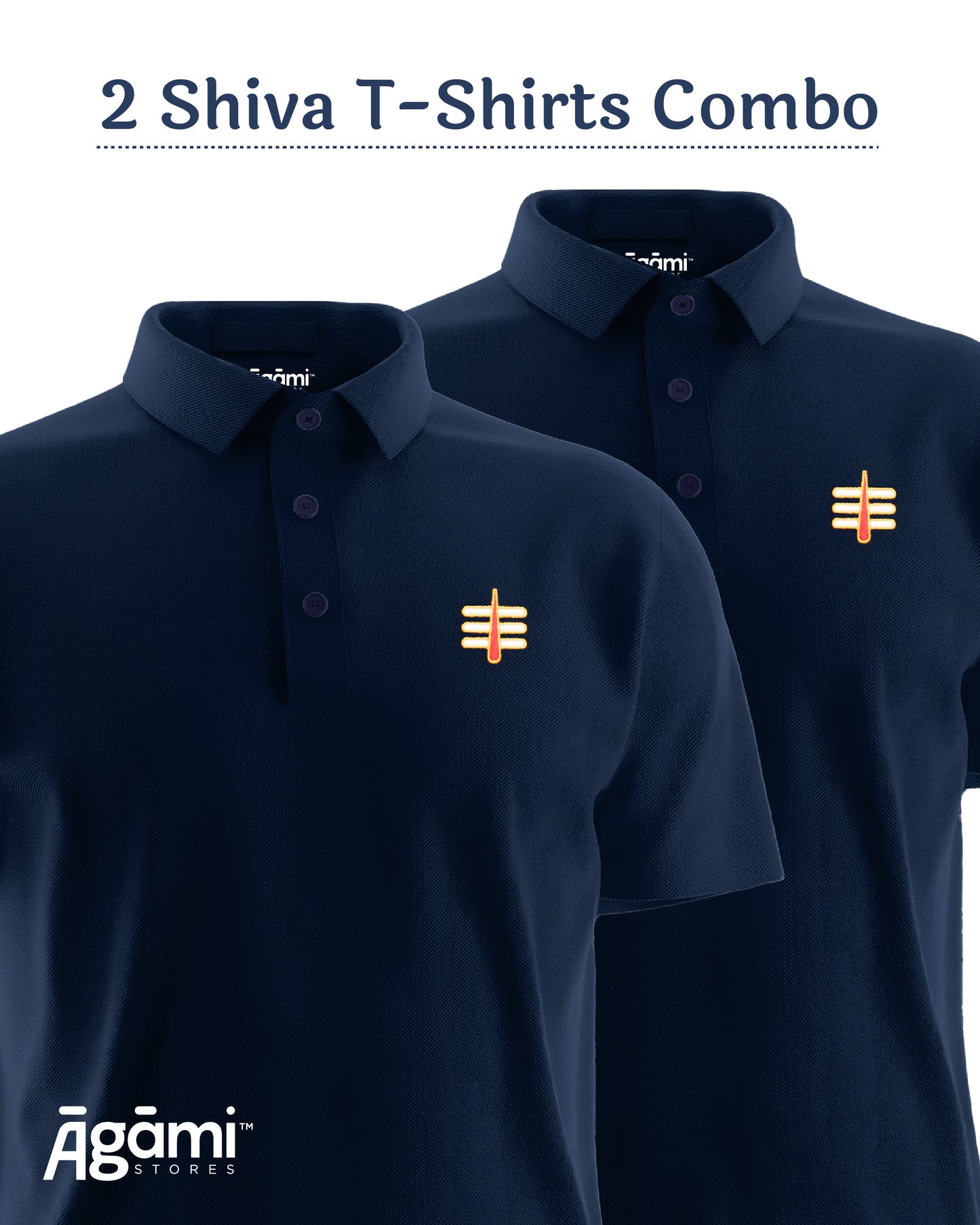 Combo Pack of 2 Polo Shiva Tshirts