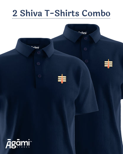 Combo Pack of 2 Polo Shiva Tshirts