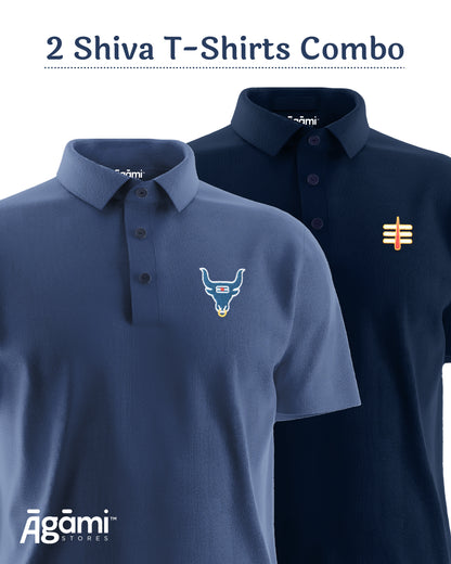 Combo Pack of 2 Polo Shiva Tshirts