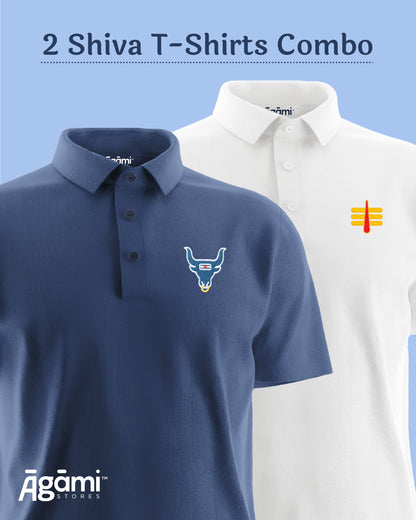 Combo Pack of 2 Polo Shiva Tshirts