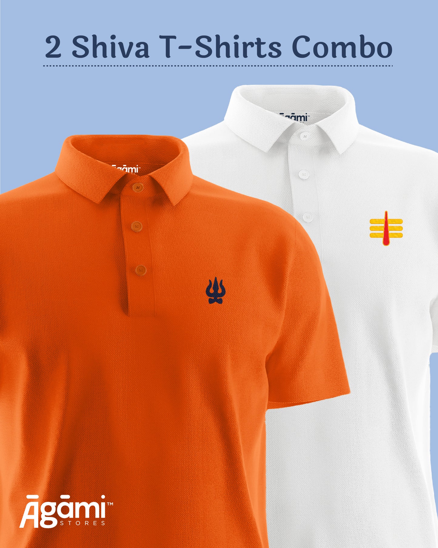 Combo Pack of 2 Polo Shiva Tshirts