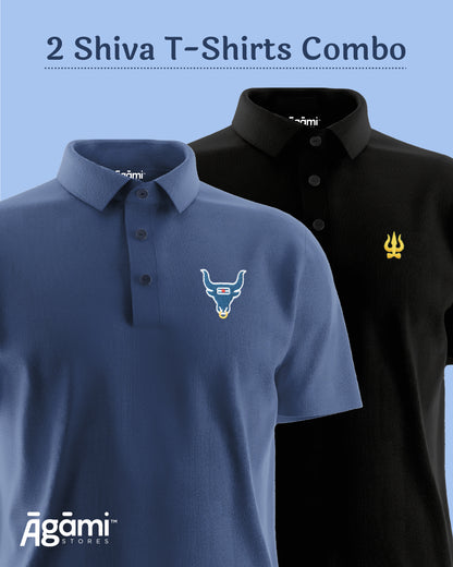 Combo Pack of 2 Polo Shiva Tshirts