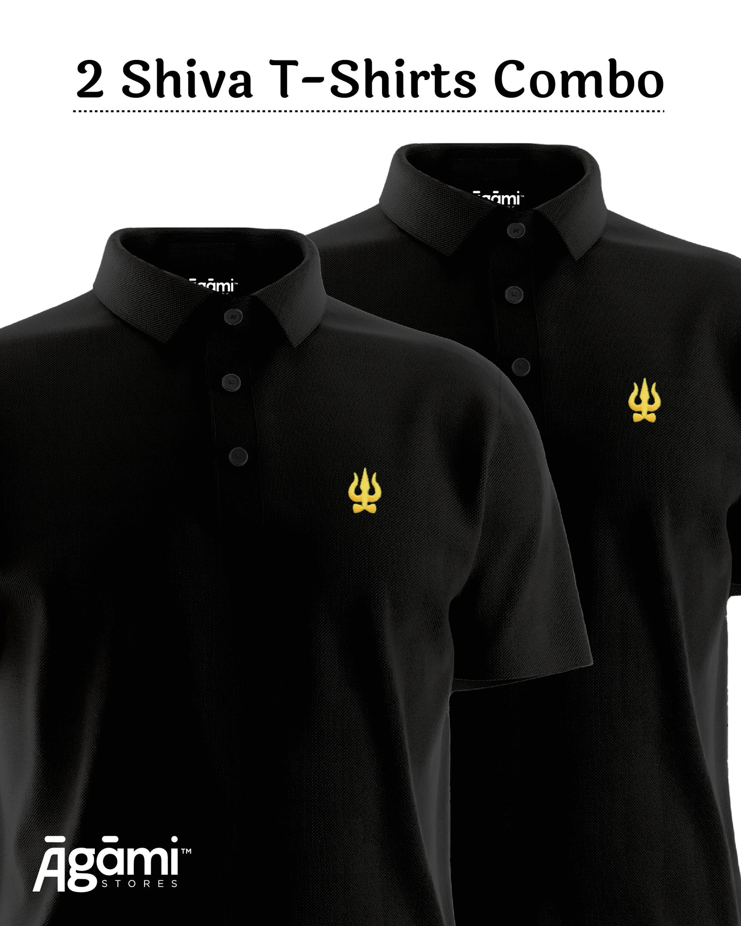 Combo Pack of 2 Polo Shiva Tshirts
