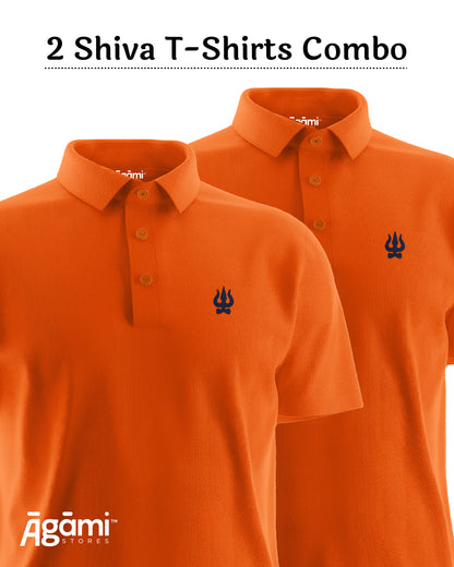 Combo Pack of 2 Polo Shiva Tshirts