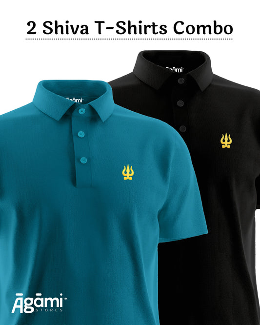 Combo Pack of 2 Polo Shiva Tshirts