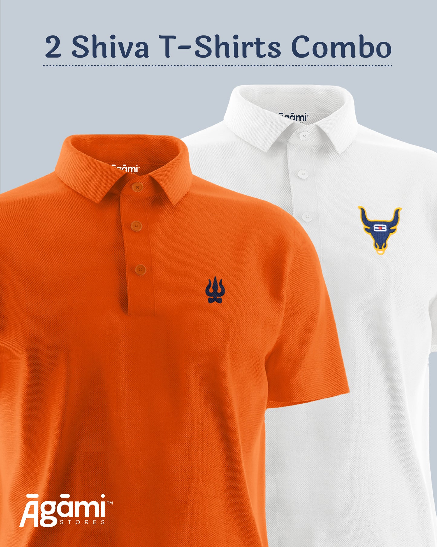 Combo Pack of 2 Polo Shiva Tshirts