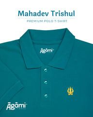 Trishul Polo Neck - Teal Blue