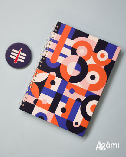 A5 Wiro Diary + Badge