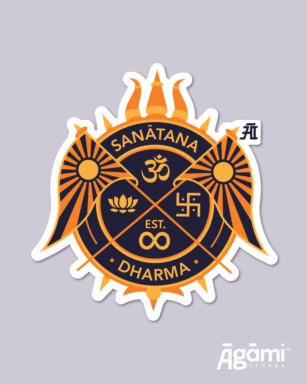 Sanatana Dharma Emblem | Laptop & Mobile Sticker