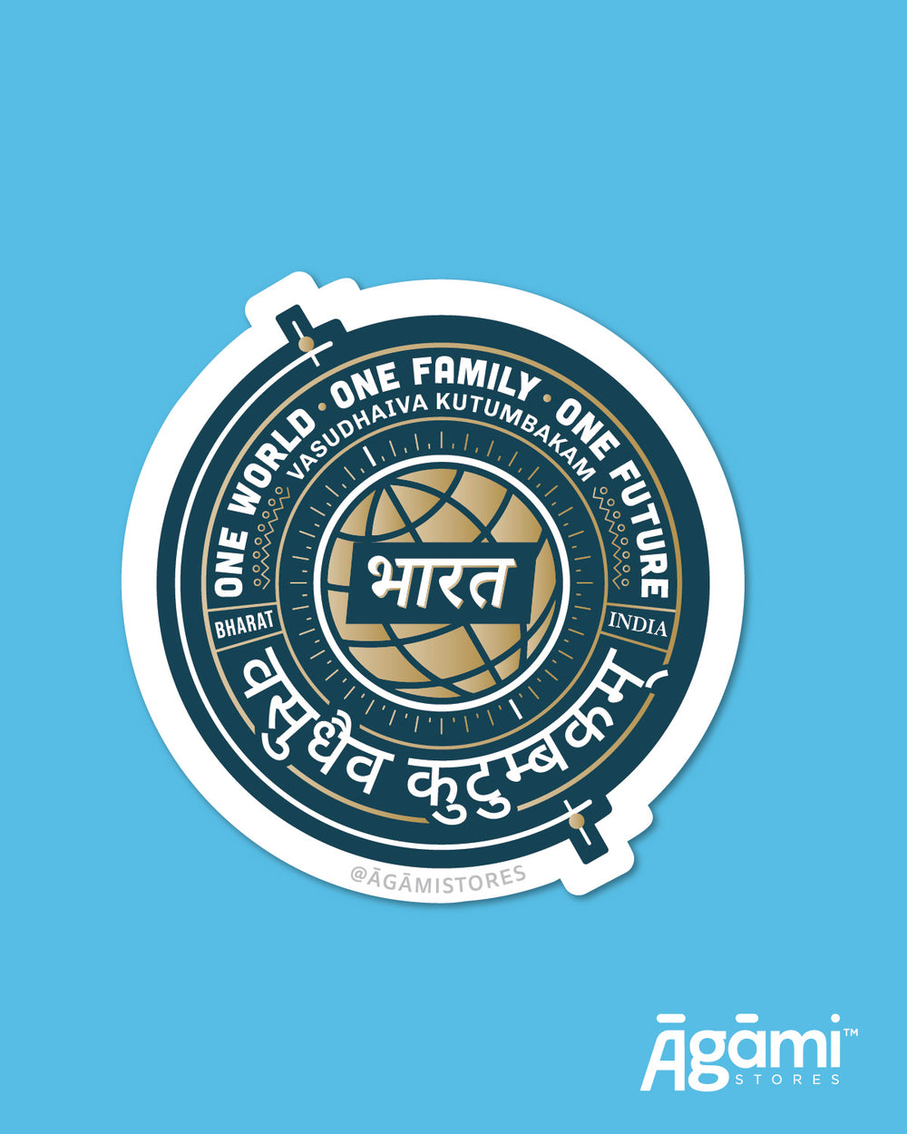 Vasudhaeva Kutumbakam | Laptop & Mobile Sticker