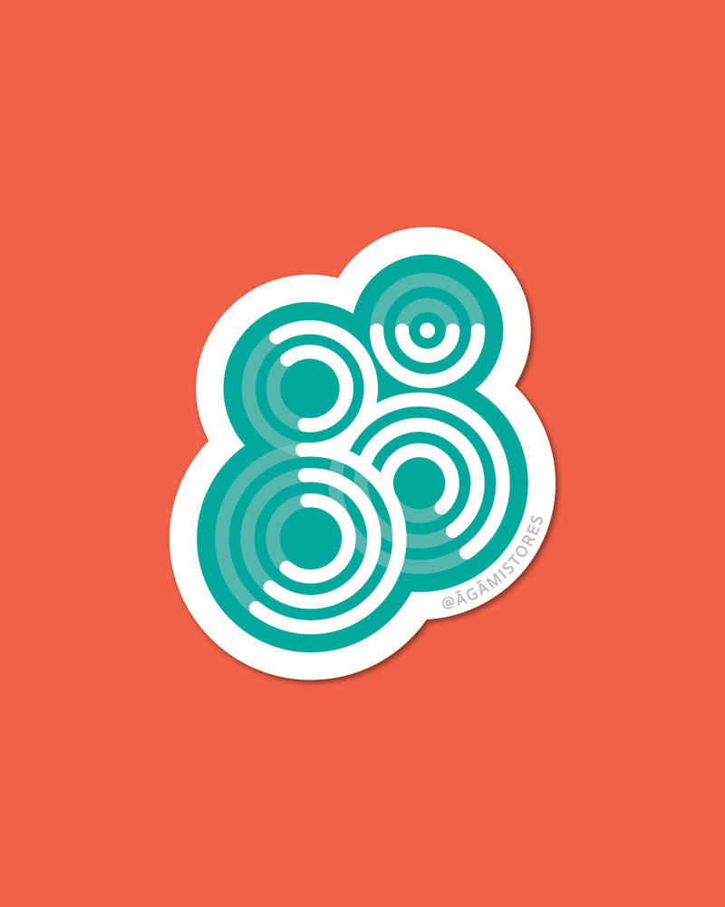 Om Aqua | Laptop & Mobile Sticker