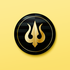 Trishul | Pin Badge + Magnet