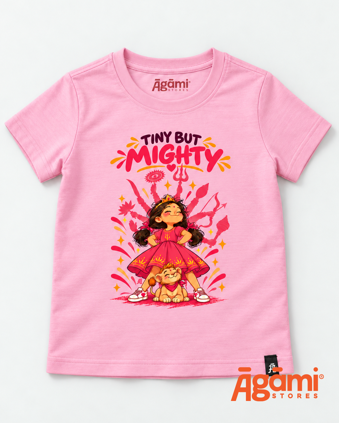 Tiny But Mighty - Kids Tshirt | Pink
