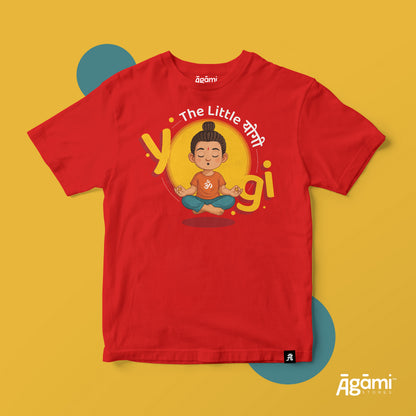 The Little Yogi Kids Tshirt | Red