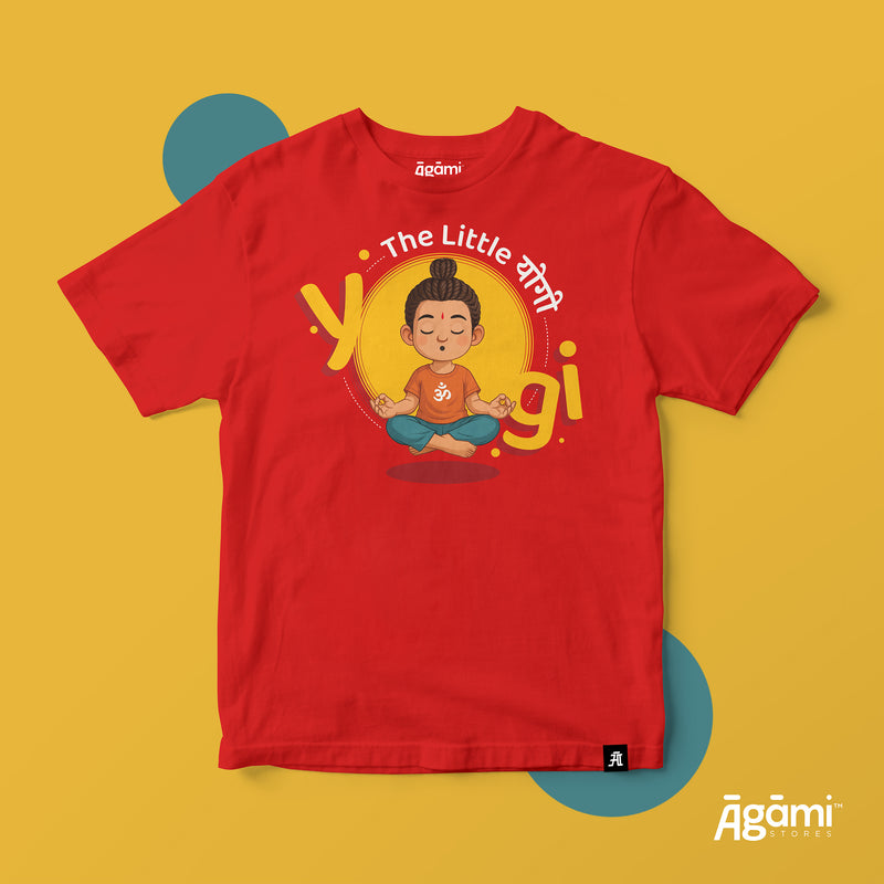 The Little Yogi Kids Tshirt | Red