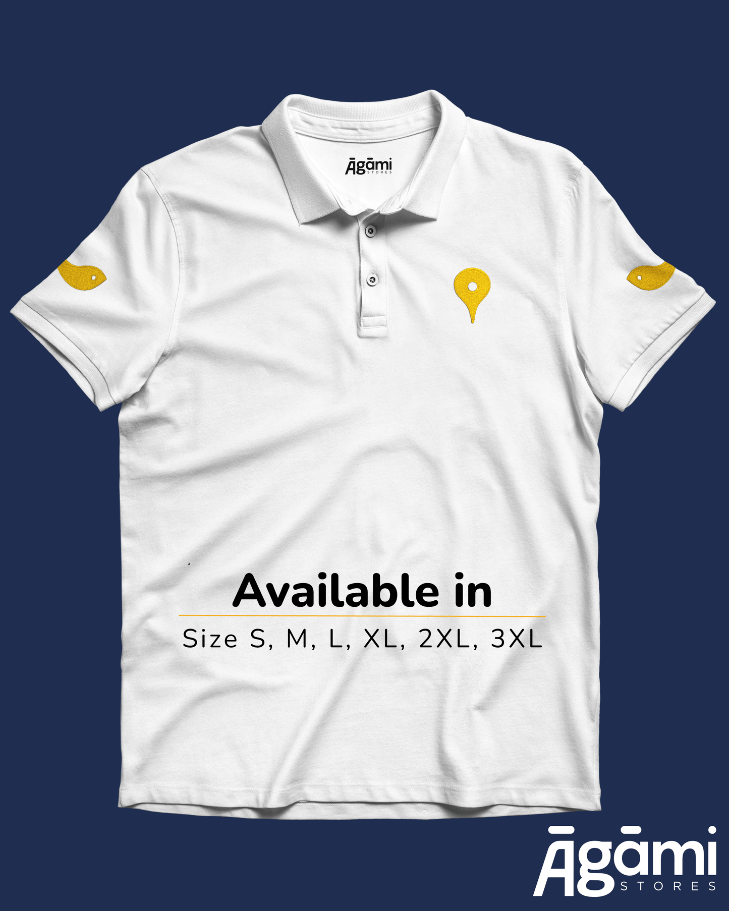 Vitthal Tilak Polo Tshirt - White