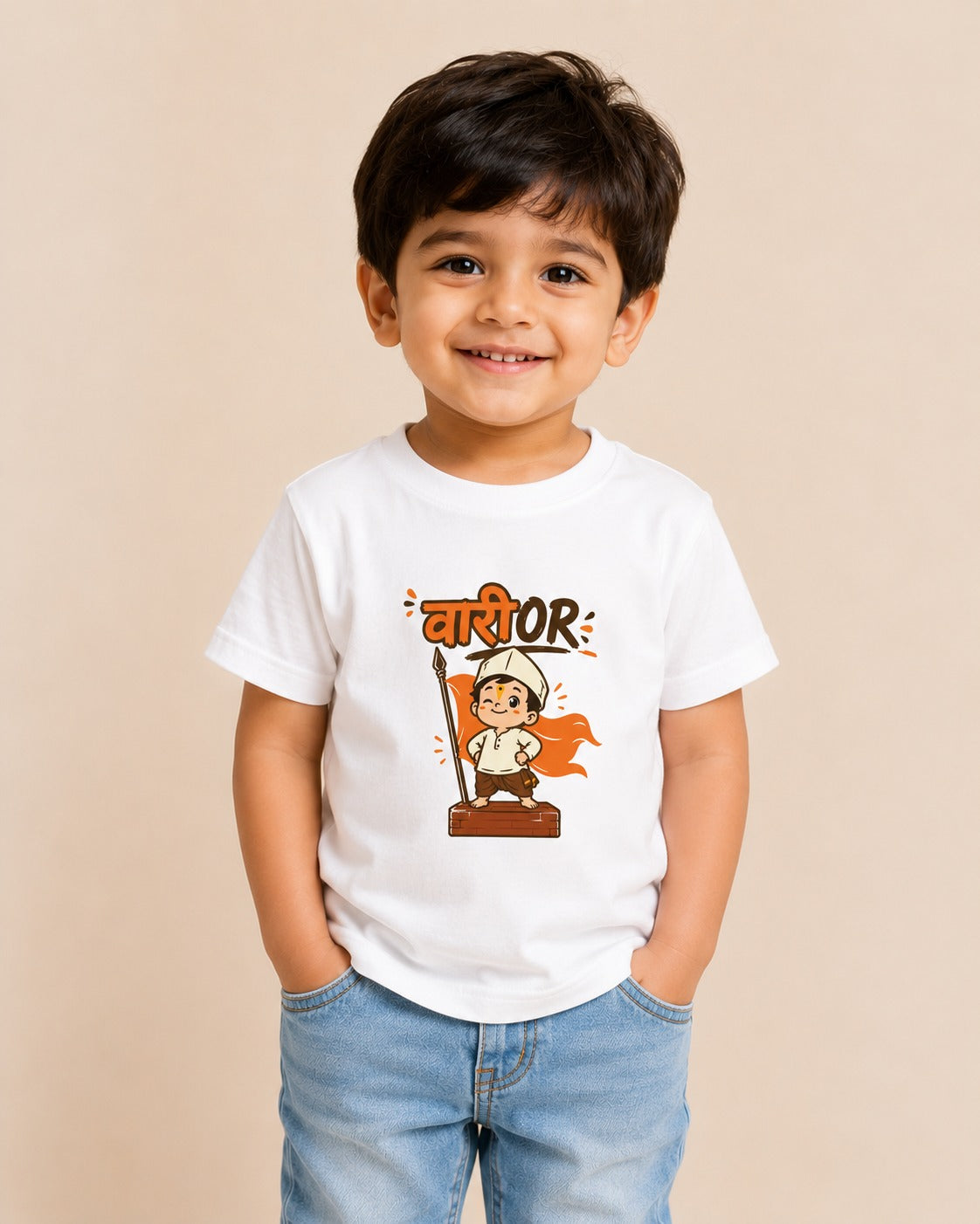 Warrior Kids Tshirt | White