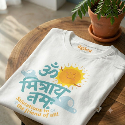 Om Mitray Namah | Kids Yoga Tshirt
