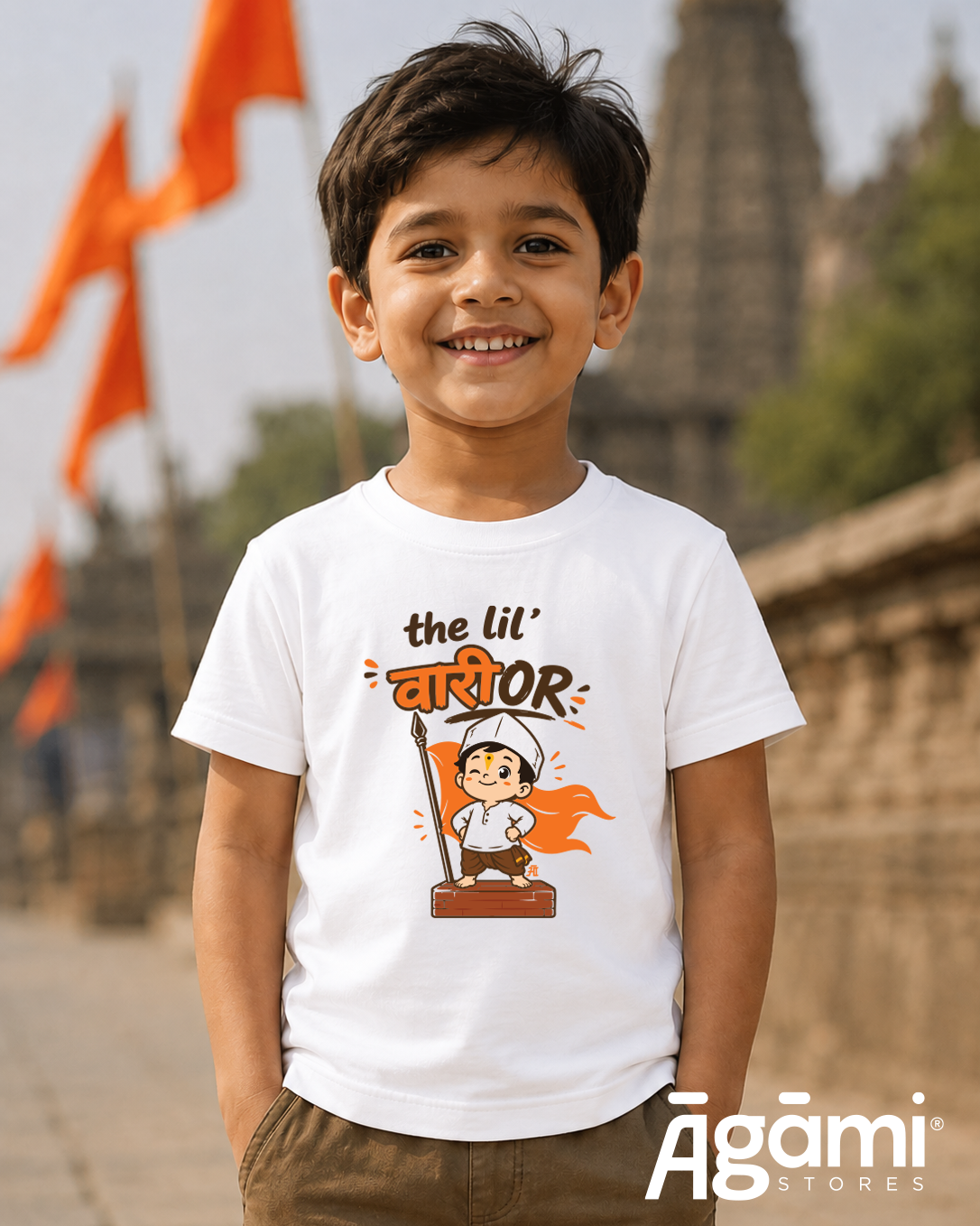 The Lil' Warrior Kids Tshirt | White
