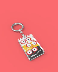 Jai Shree Jagannath Trinity Faces | Acrylic Keychain