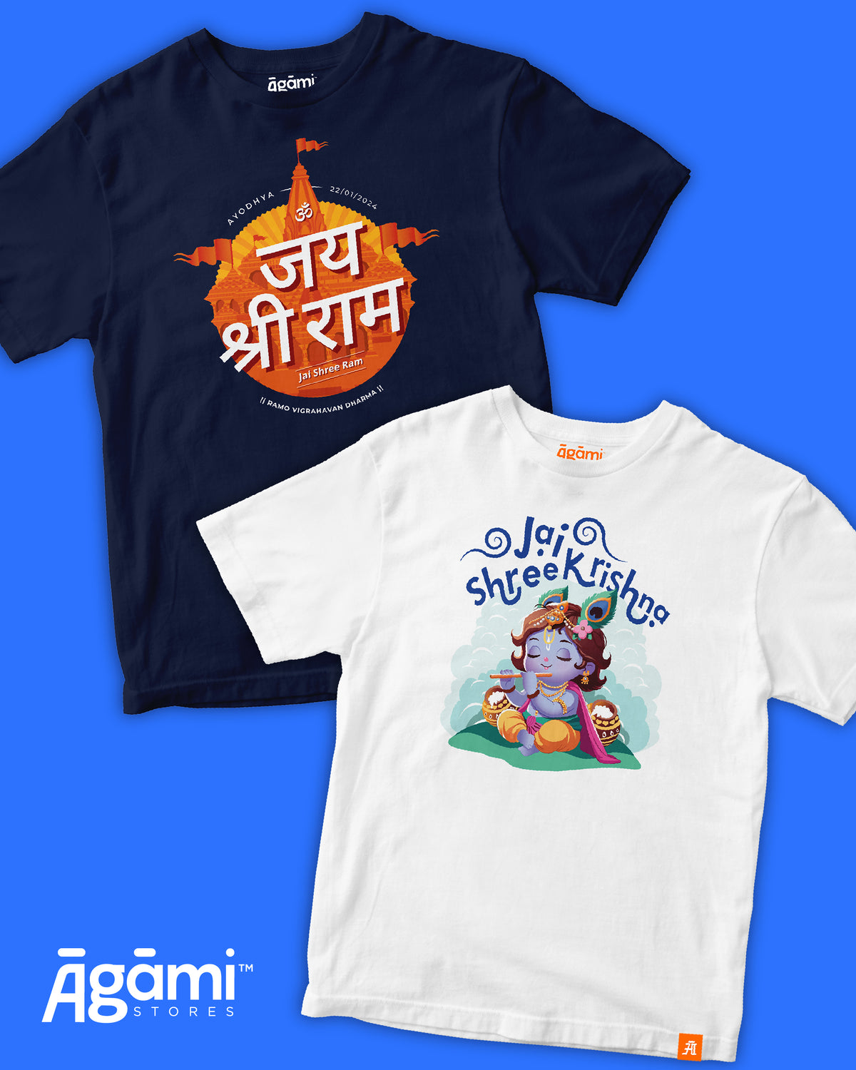 combo:jai-shree-krishna-kids-tshirt,jai-shree-ram-kids-tshirt-devanagri-navy-blue