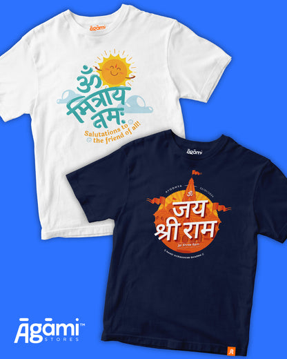 combo:om-mitray-namah-kids-yoga-tshirt,jai-shree-ram-kids-tshirt-devanagri-navy-blue