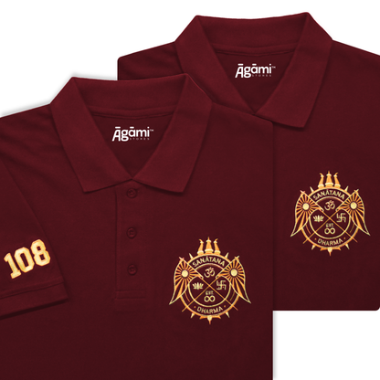 combo:sanatana-dharma-polo-neck-t-shirt-maroon,sanatana-dharma-polo-neck-t-shirt-maroon