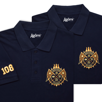 combo:sanatana-dharma-polo-neck-t-shirt-navy-blue,sanatana-dharma-polo-neck-t-shirt-navy-blue
