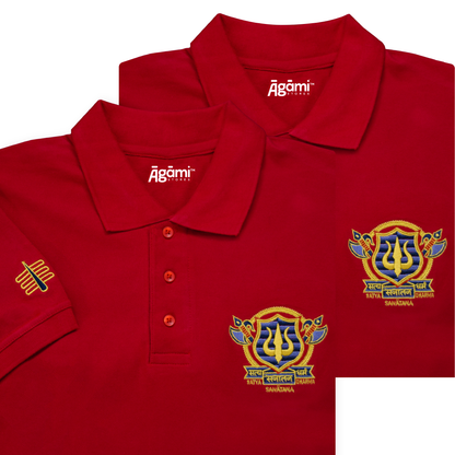 combo:satya-sanatana-dharma-polo-tshirt-mulberry-red,satya-sanatana-dharma-polo-tshirt-mulberry-red