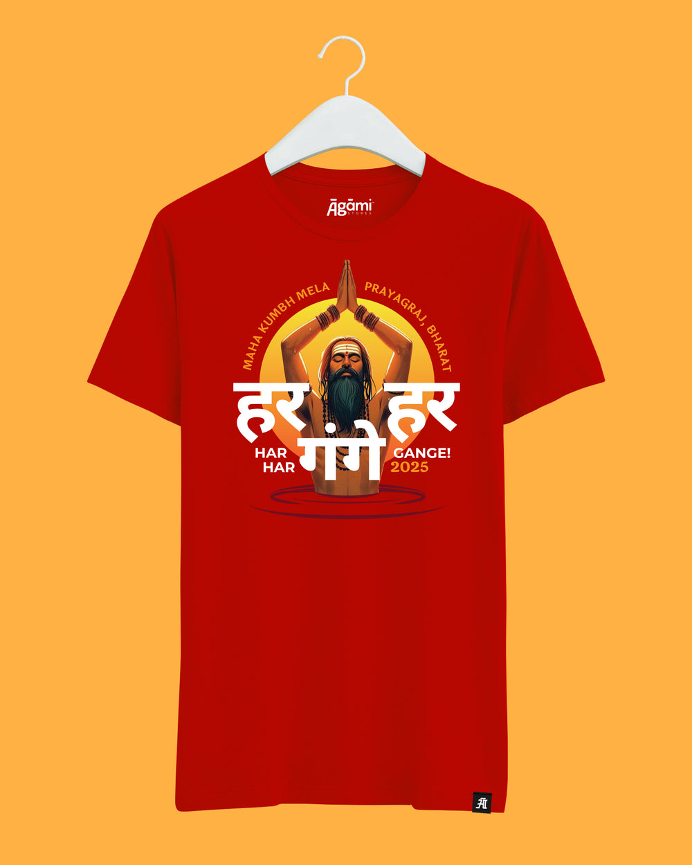 Har Har Gange Red Tshirt