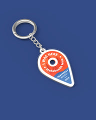Location Pin Mahakumbh | Acrylic Keychain