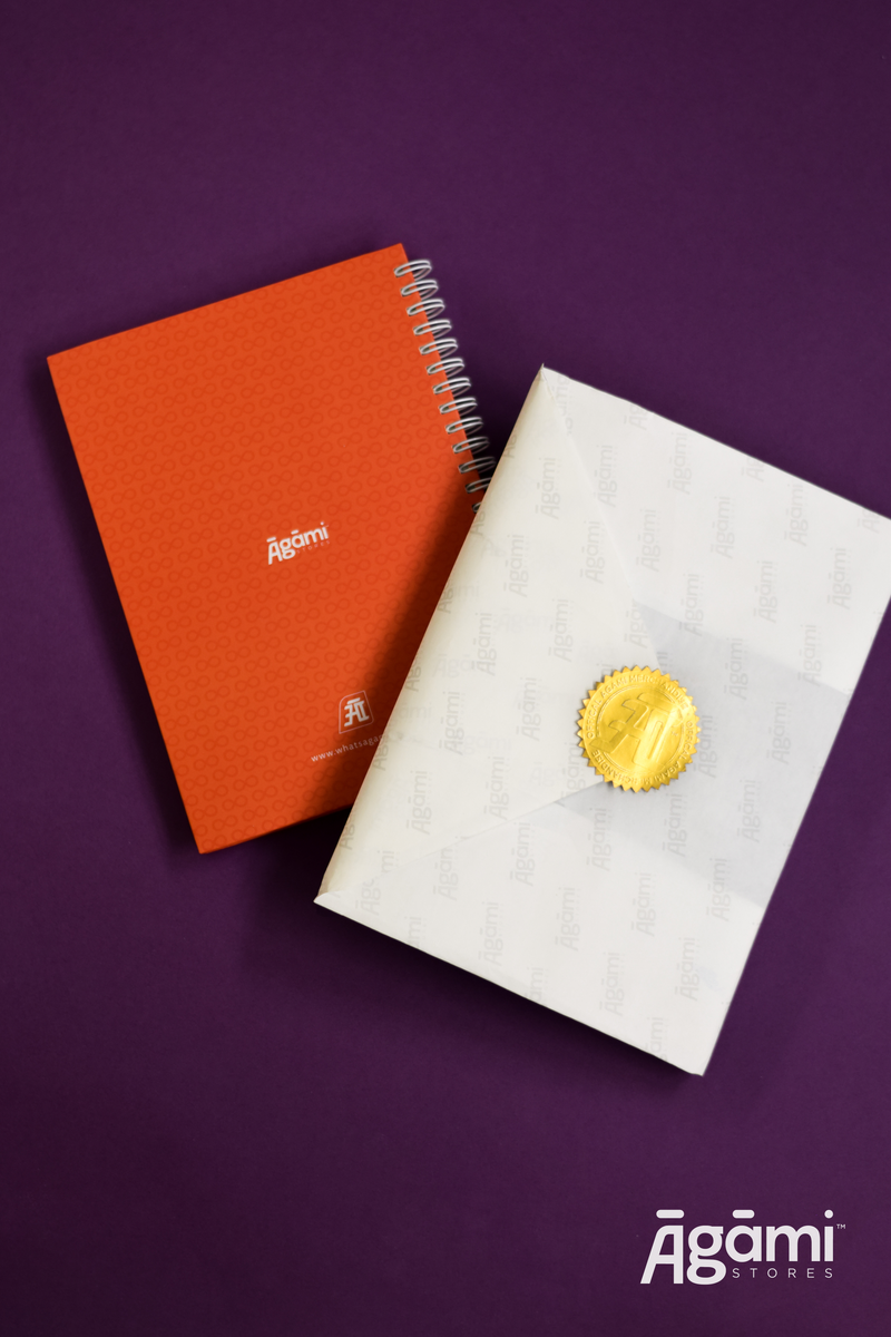 Sanātana Dharma A5 Spiral Notebook | Orange