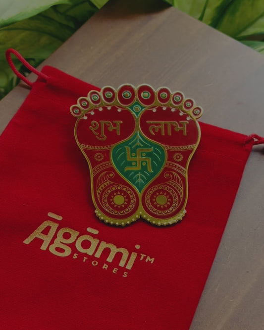 Decorative Shubh Labh | Metallic Gold Plated
