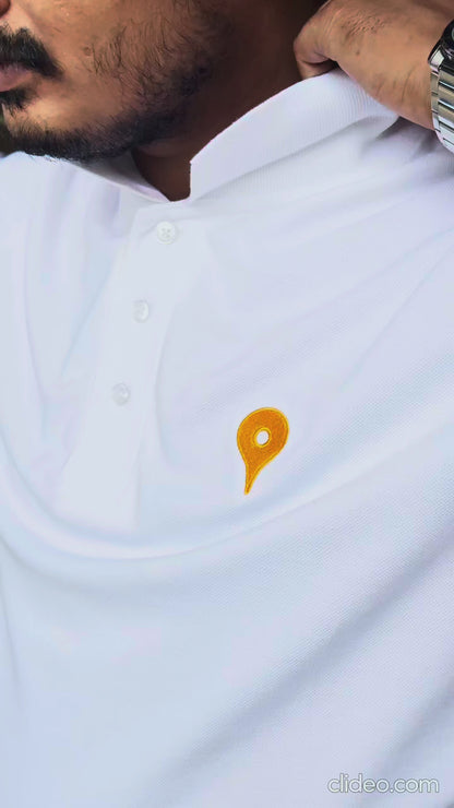 Vitthal Tilak Polo Tshirt - White